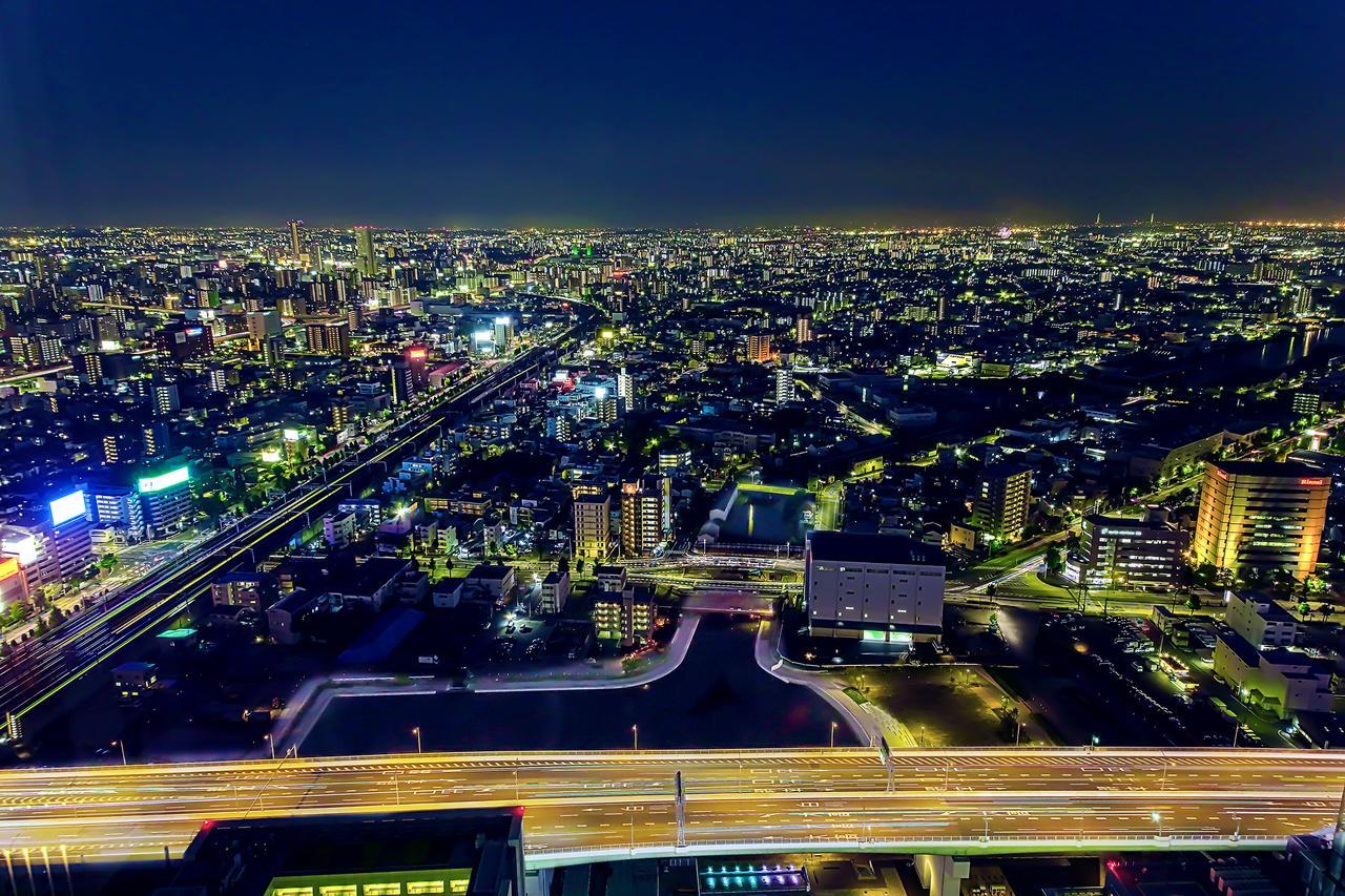 Nagoya Prince Hotel Sky Tower Exterior foto View of the city from the 30th floor of the hotel