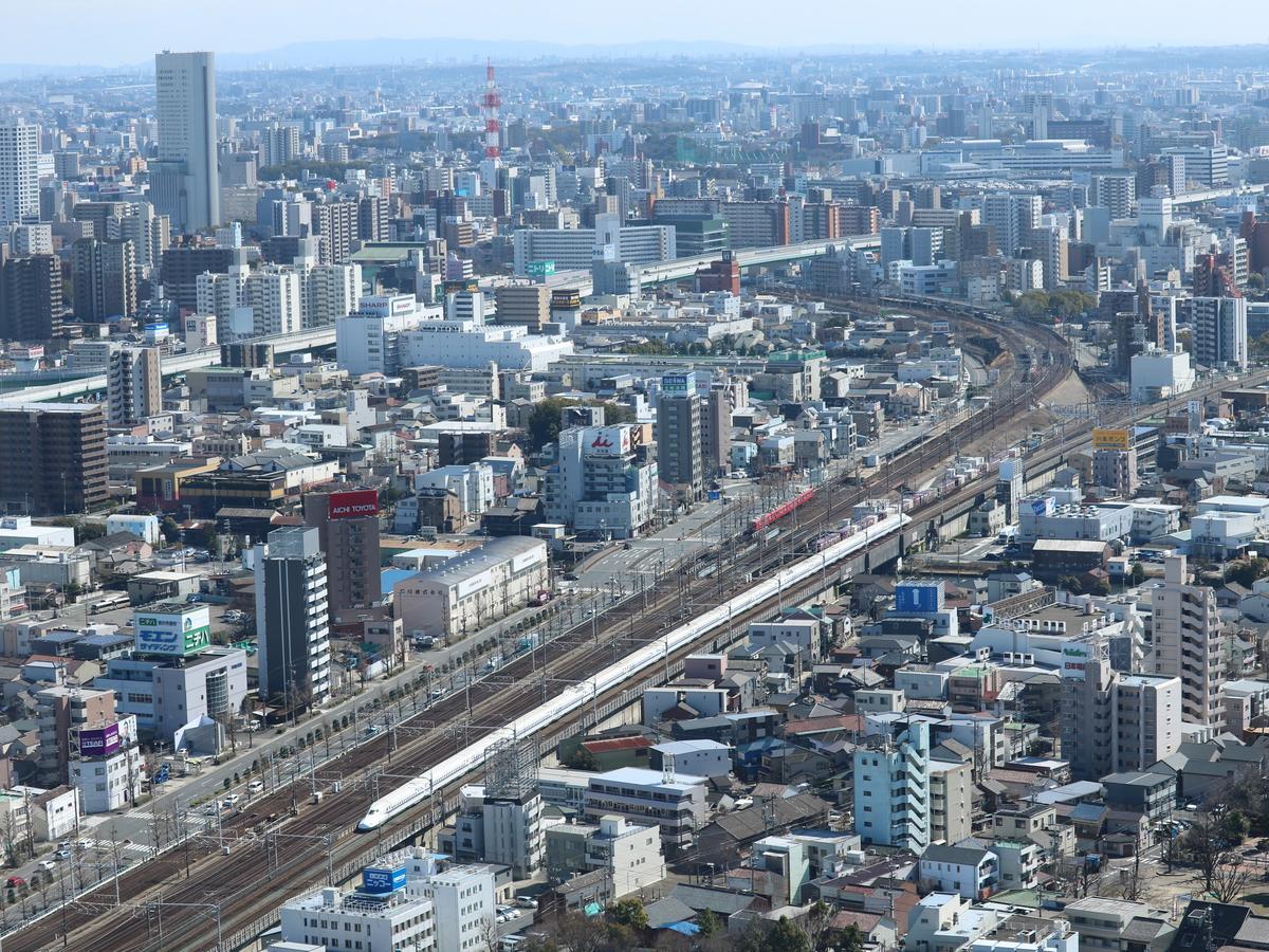 Nagoya Prince Hotel Sky Tower Exterior foto The Shinkansen in Nagoya